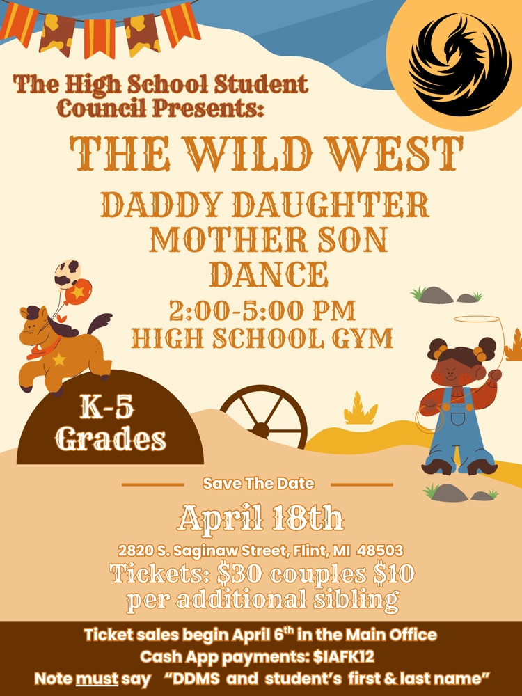 Daddy Daughter Dance K-5  , Saturday , April 18th at IAF 