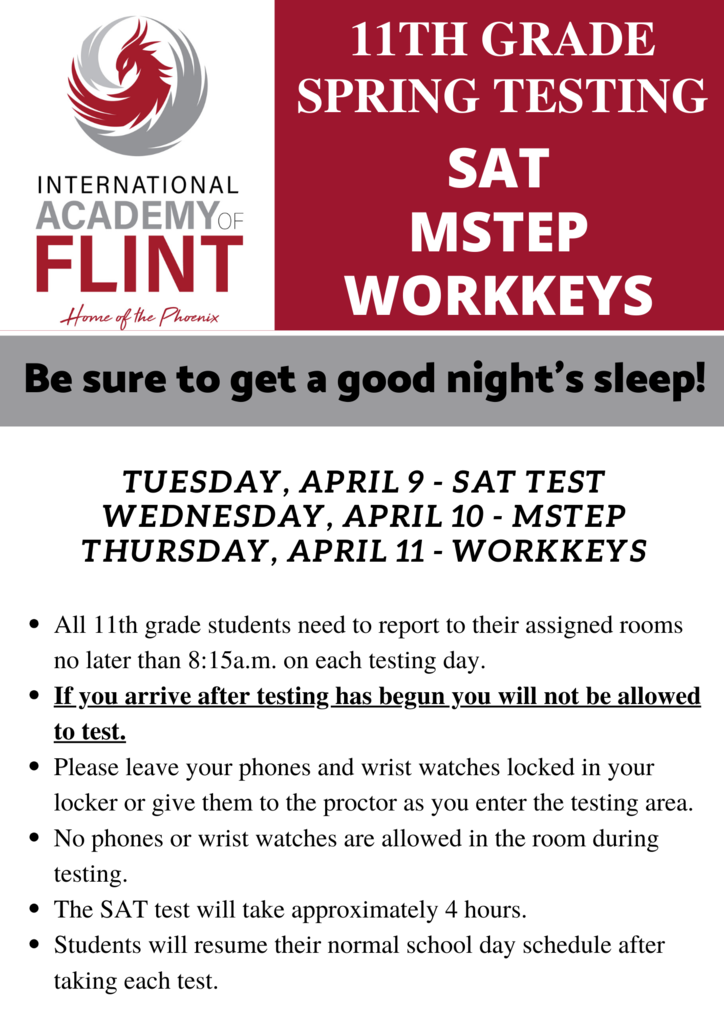 Grade 11 Testing Rules and Expectations