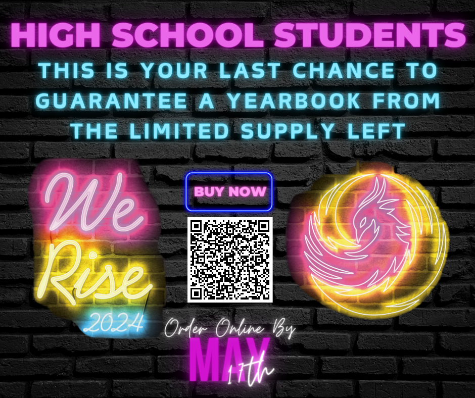 Last Chance to Order Yearbooks for HS Students