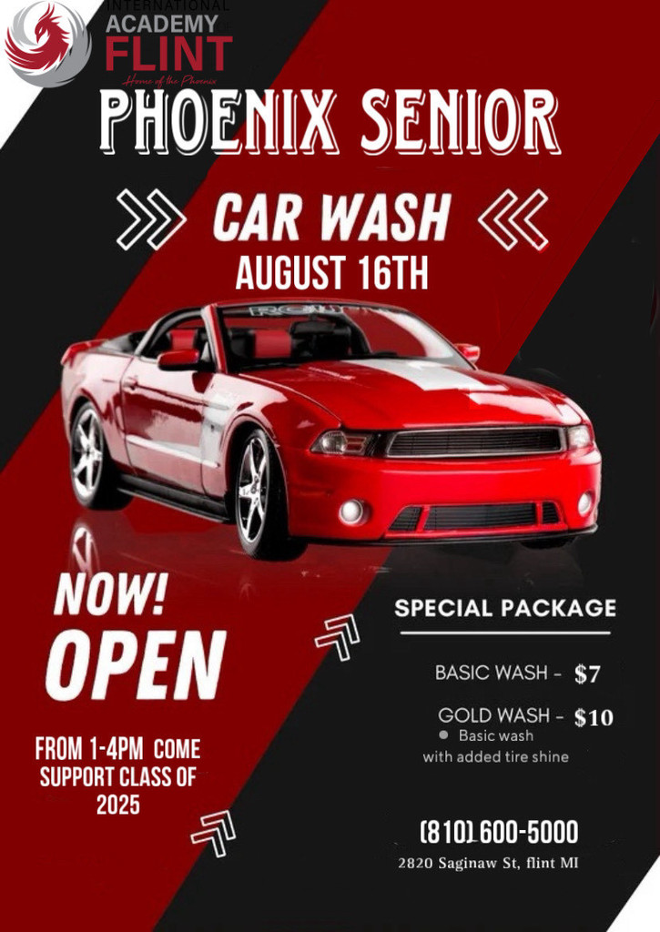 Senior Car Wash Fundraiser