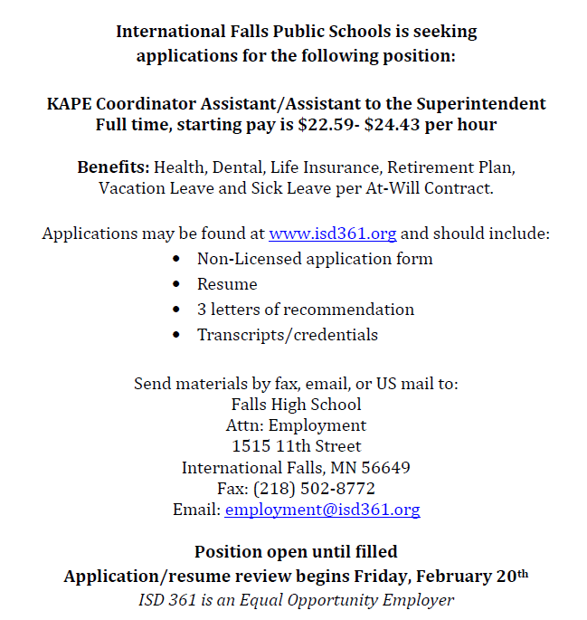 KAPE-Superintendent Assistant
