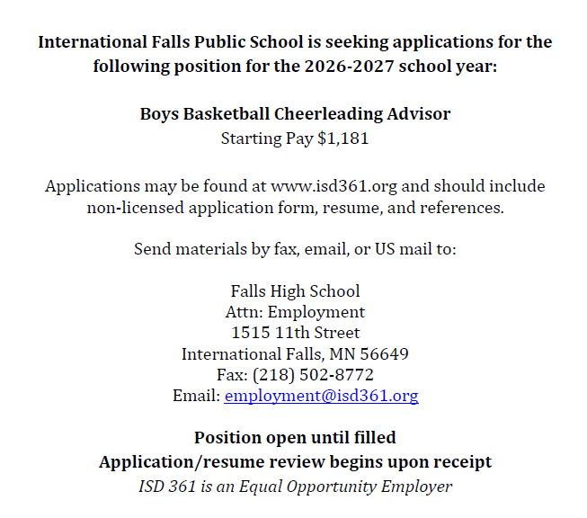 Boys Basketball Cheerleading Advisor