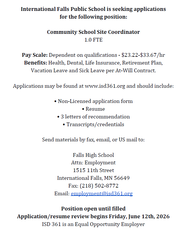 Community School Site Coordinator 5.21.26