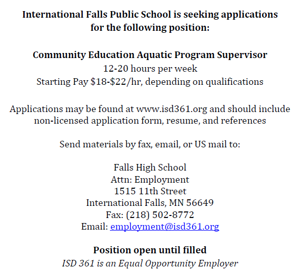 Com Ed Aquatic Program Supervisor 5.12.26