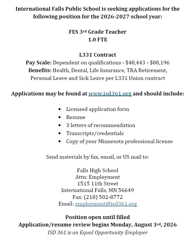 FES 3rd grade teacher