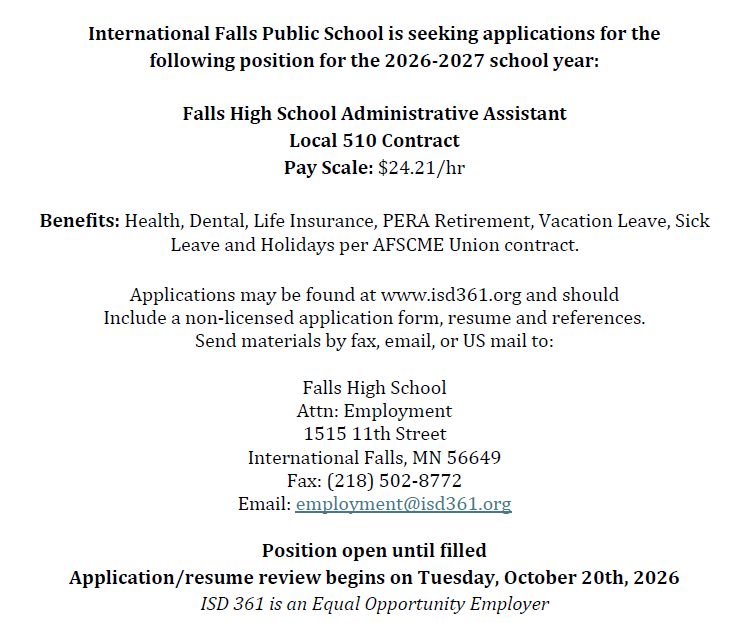 FHS Admin Assist 10.7.26