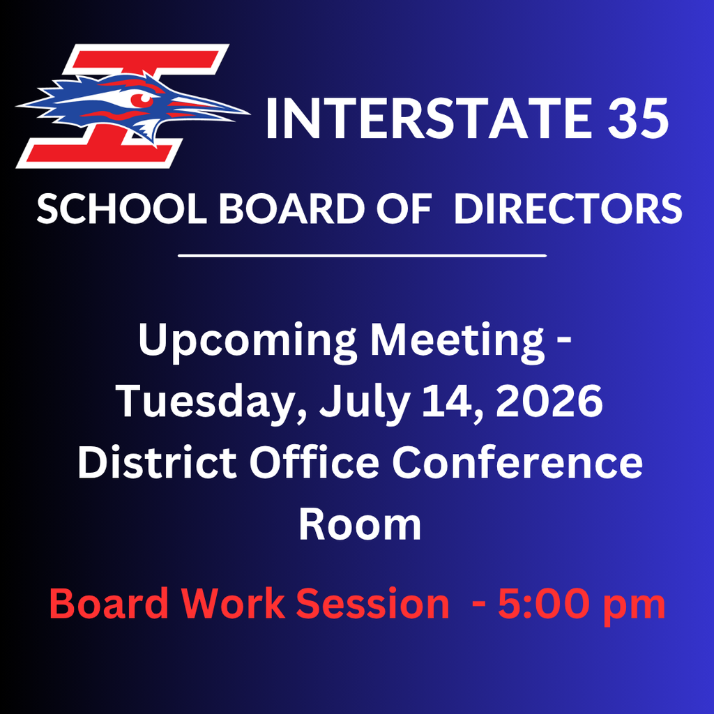School board work session will be held on Tuesday, July 14, at 5:00 pm in the District Office Conference Room 