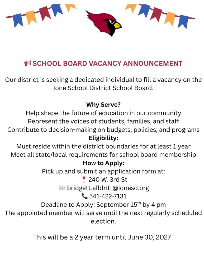 Board Vacancy
