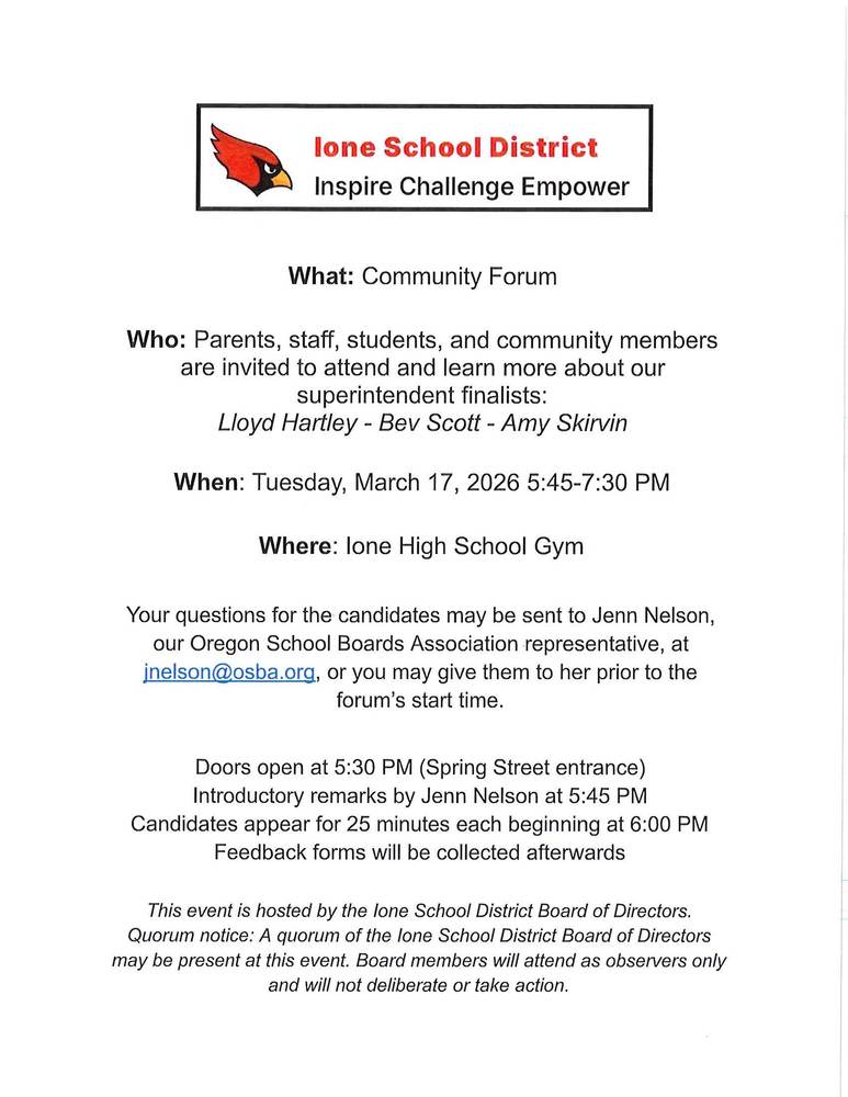 Superintendent Forum