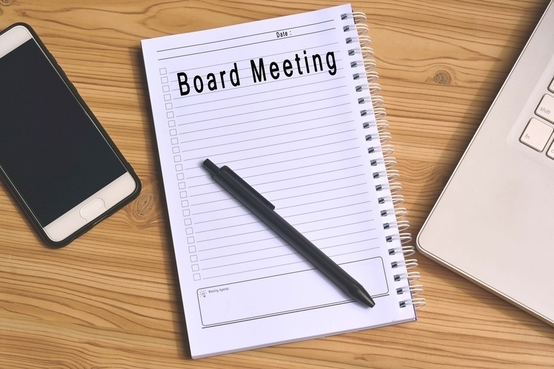 Board Meeting Sign