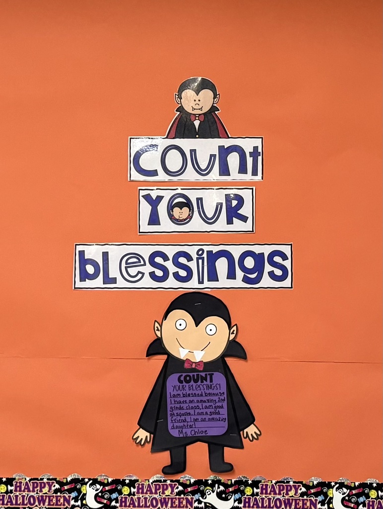 Classroom Door with Count Dracula