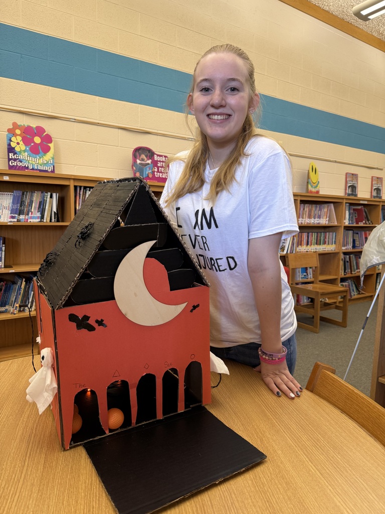 Student with project