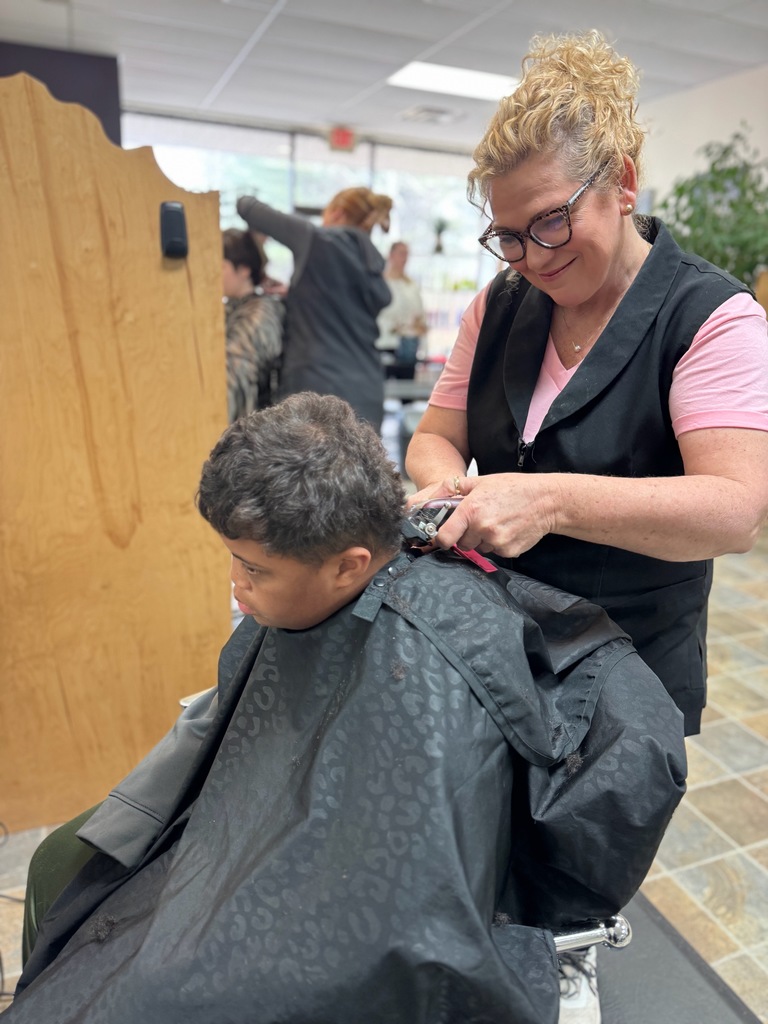 getting hair done
