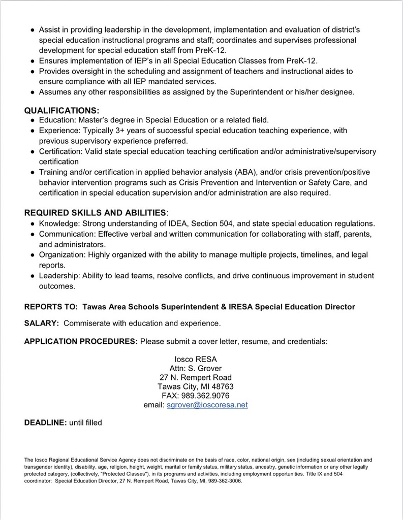 Job posting