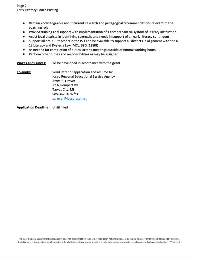 job opportunity