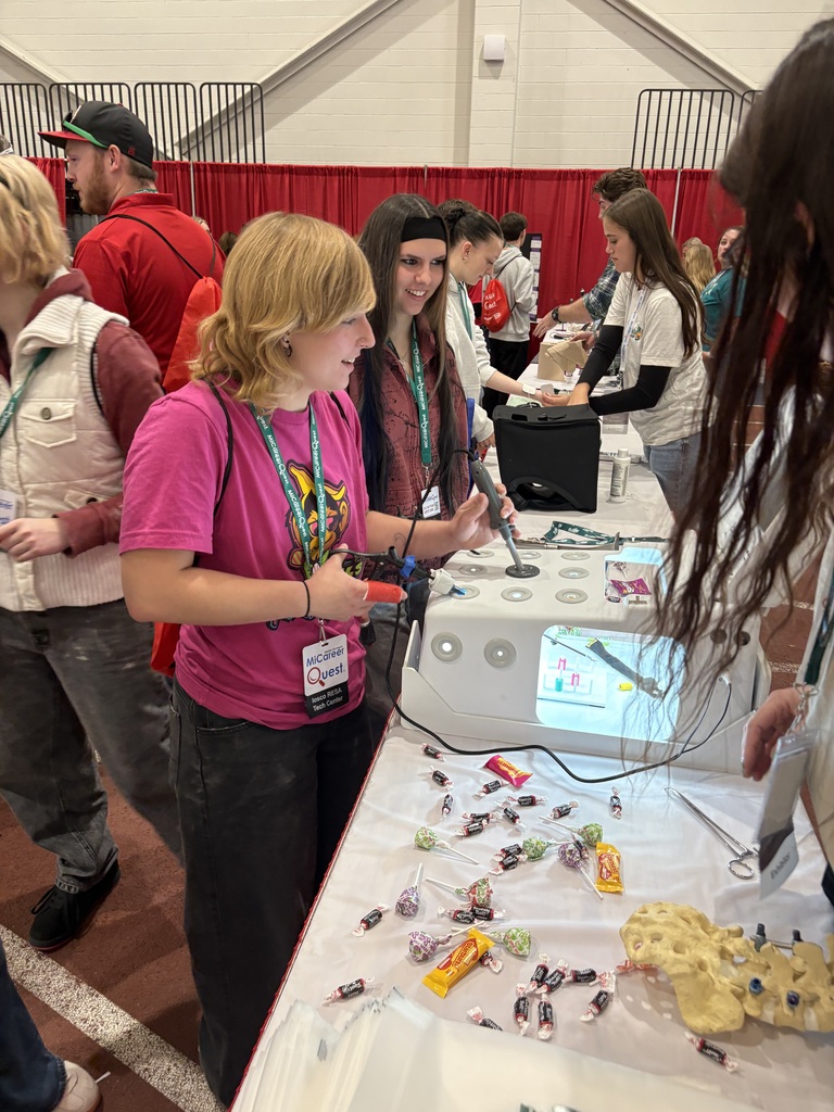 Student testing Health Science Machine