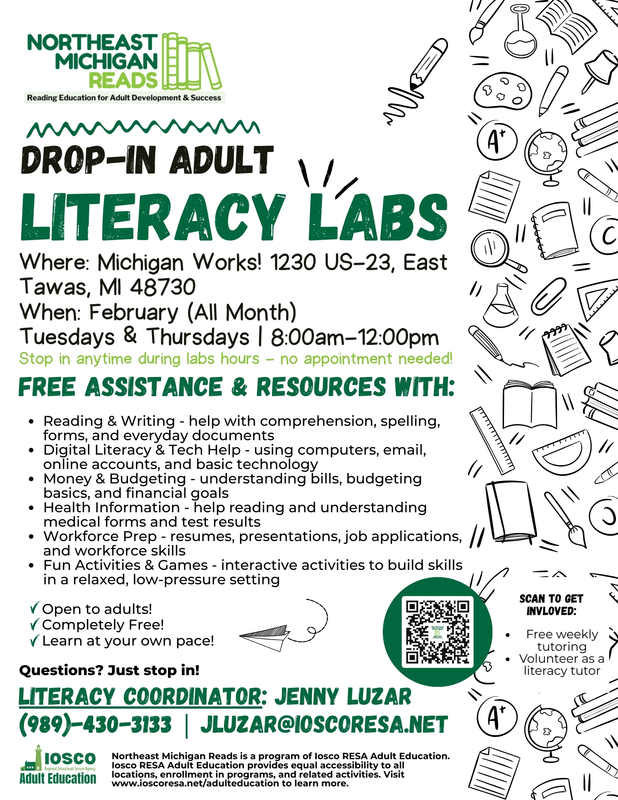 Drop In Adult Literacy Labs