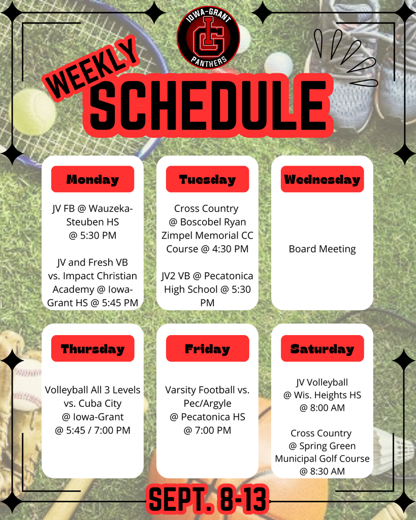 IGHS Sept. 8-13