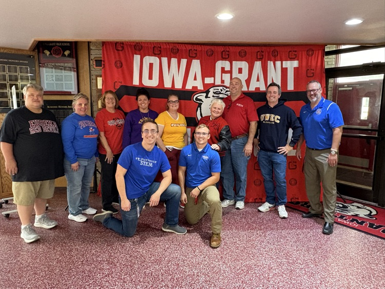 IGHS staff in alma mater gear  