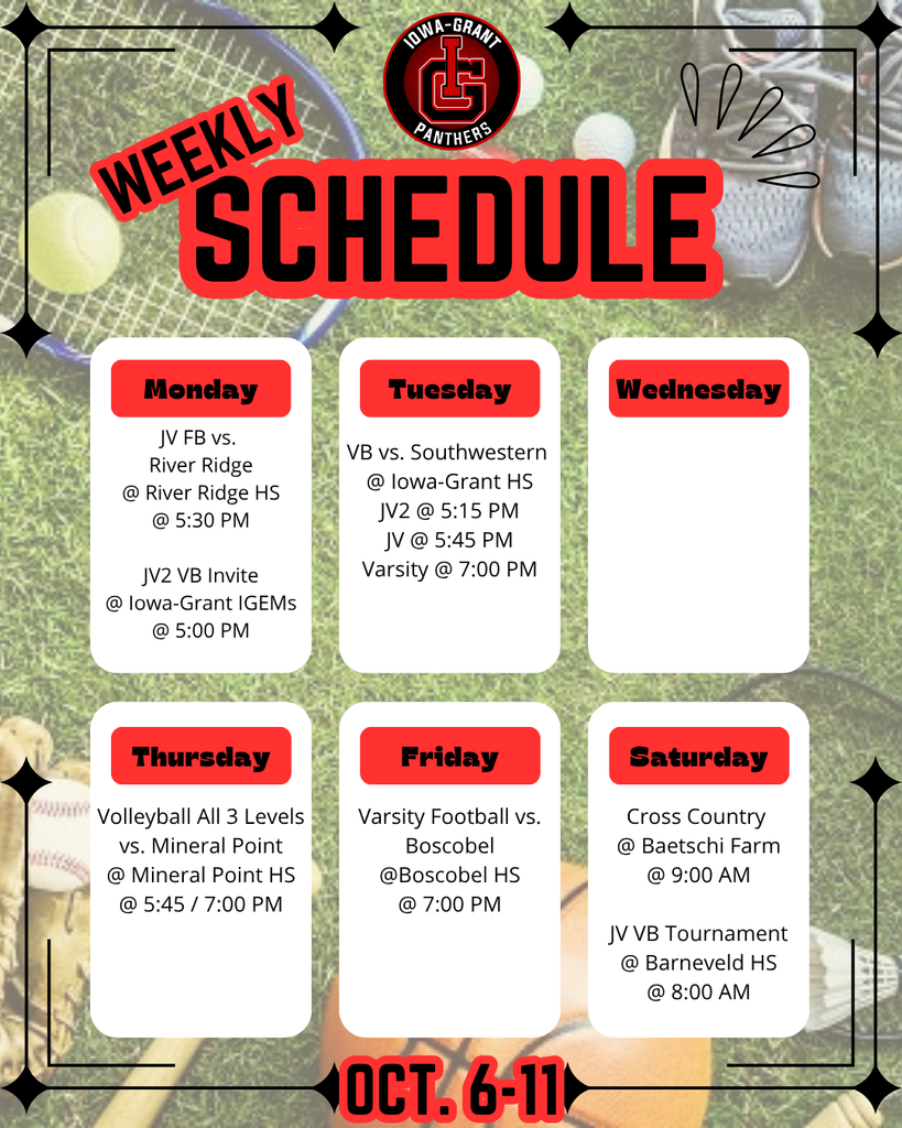 IGHS Oct. 6-11