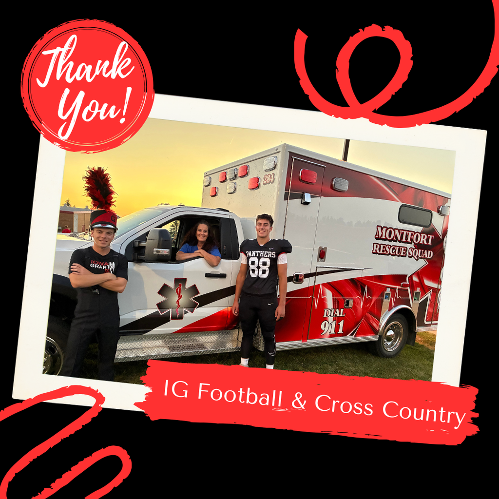 Montfort Rescue Squad Thank You