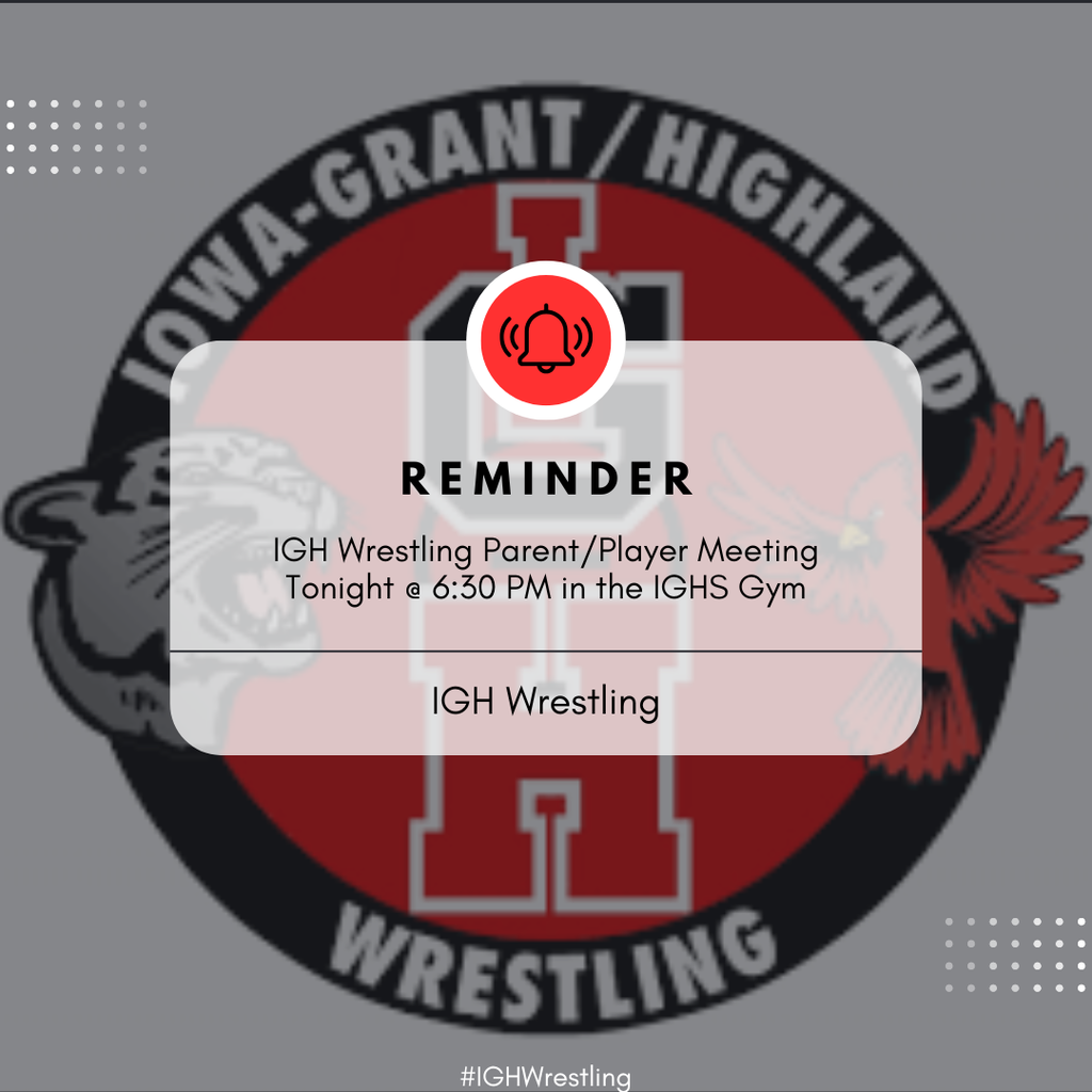 IGH Parent/Player Meeting 2025-2026