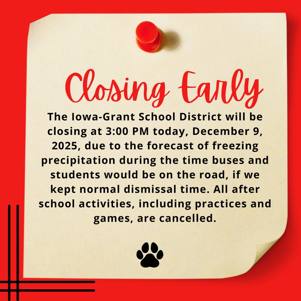 Early Dismissal - 12/09/2025