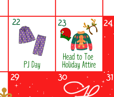 Holiday Dress up Days