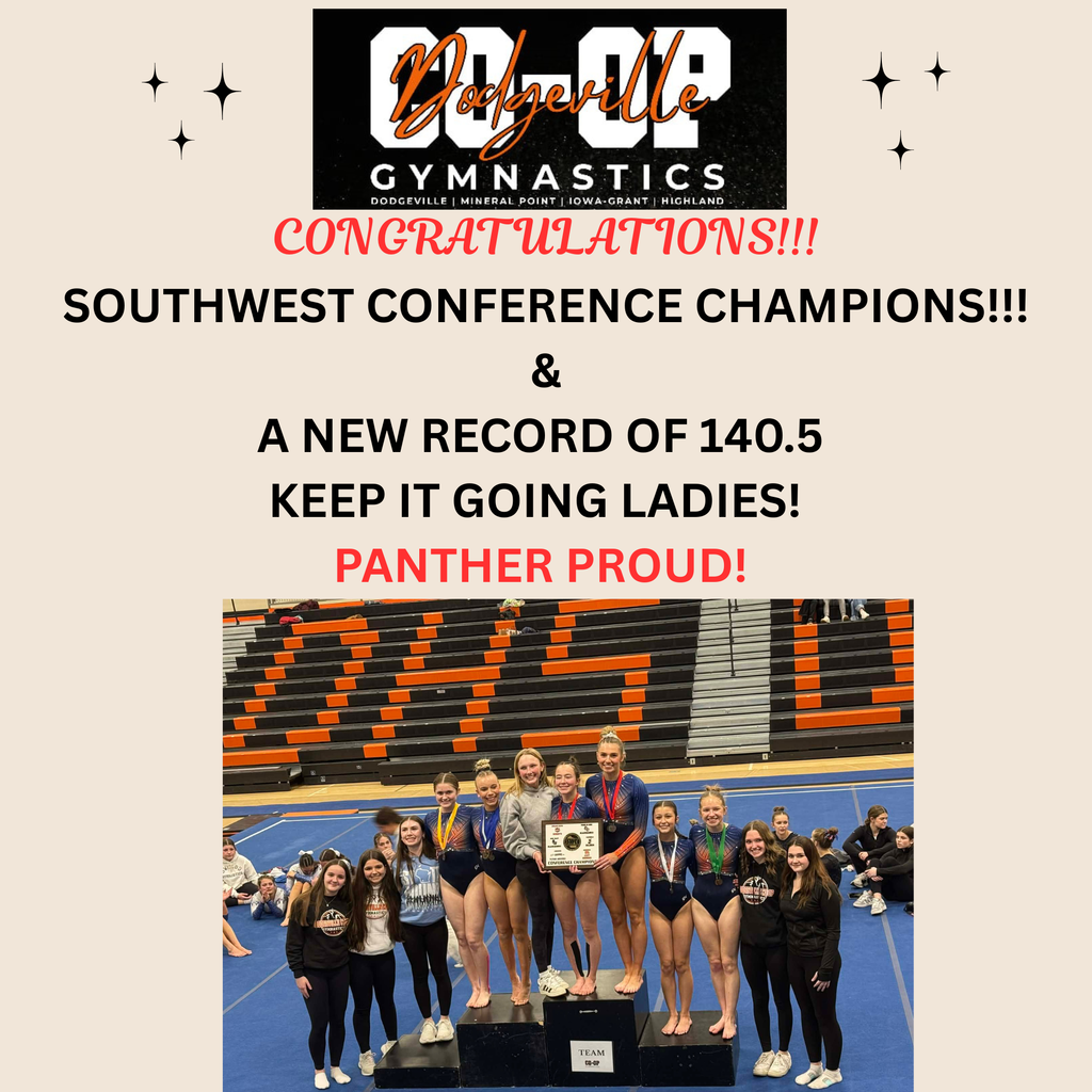 Dodgeville Gymnastics - Southwest Conference Champions