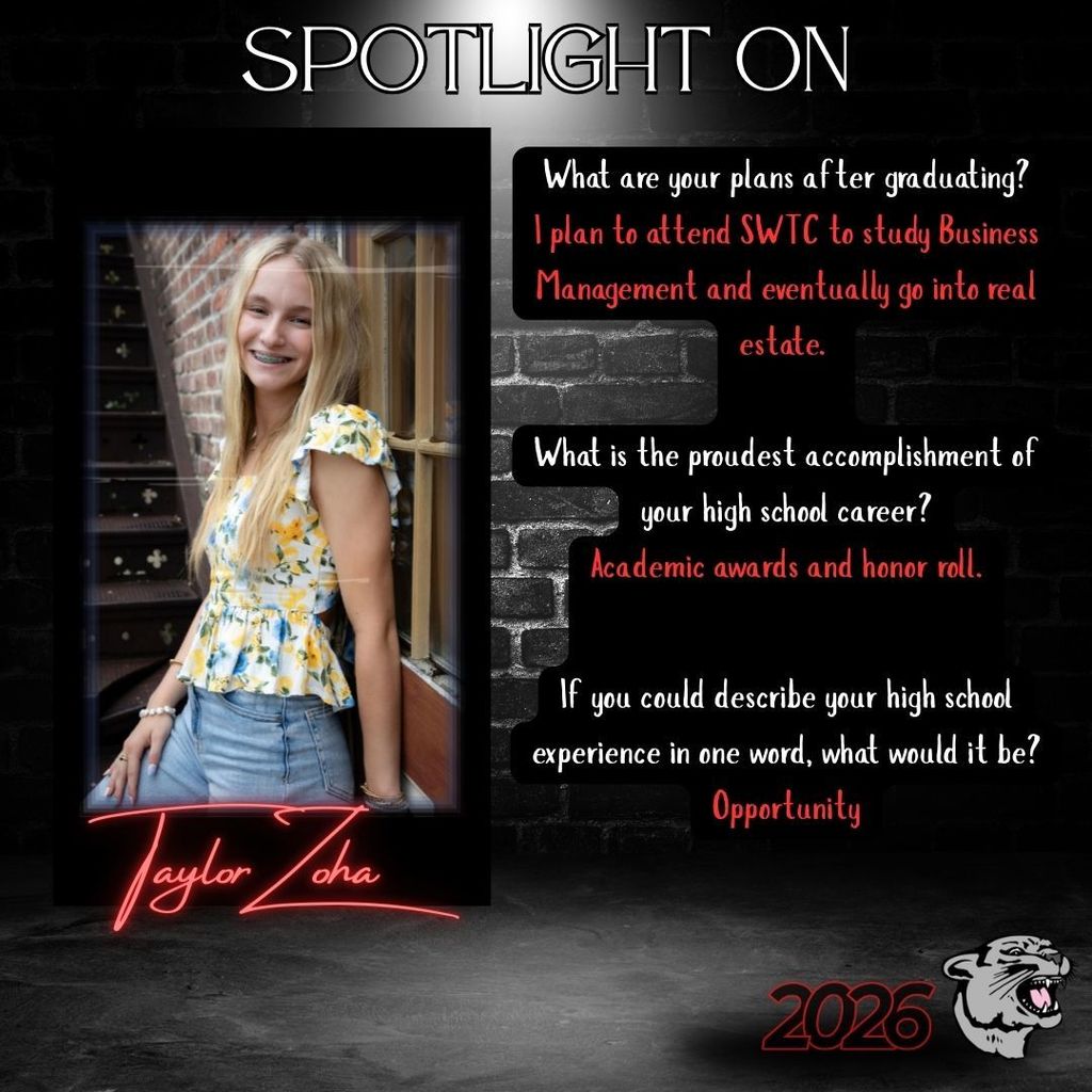 Senior Spotlight - Taylor