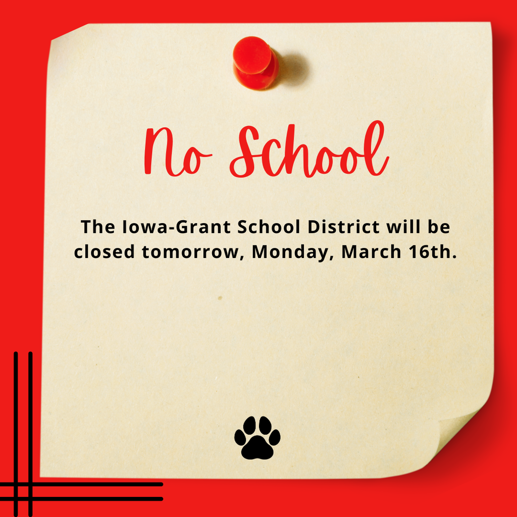 No School - 3/16/2026