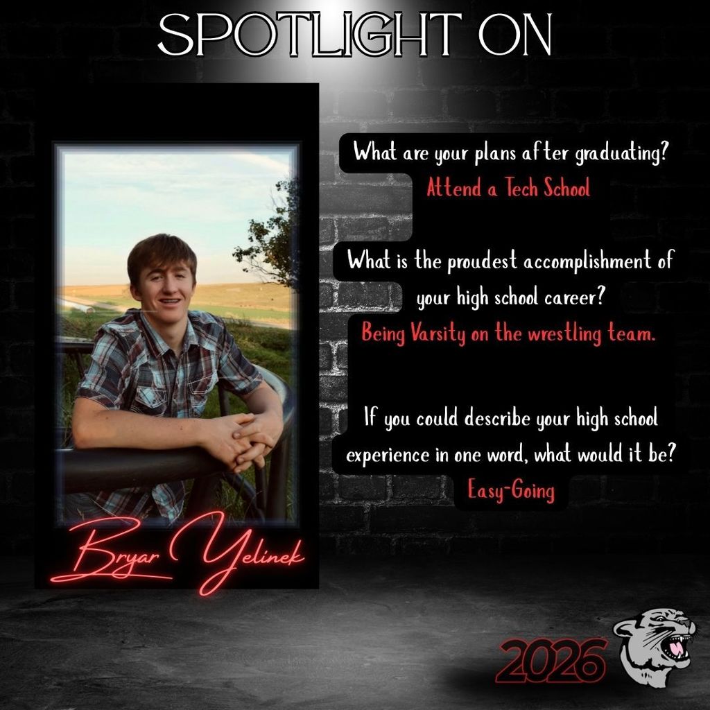 Senior Spotlight - Bryar Yelinek