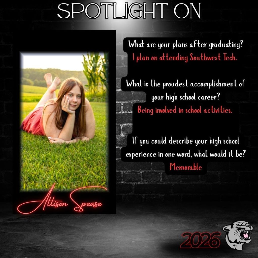Senior Spotlight - Allison Spease