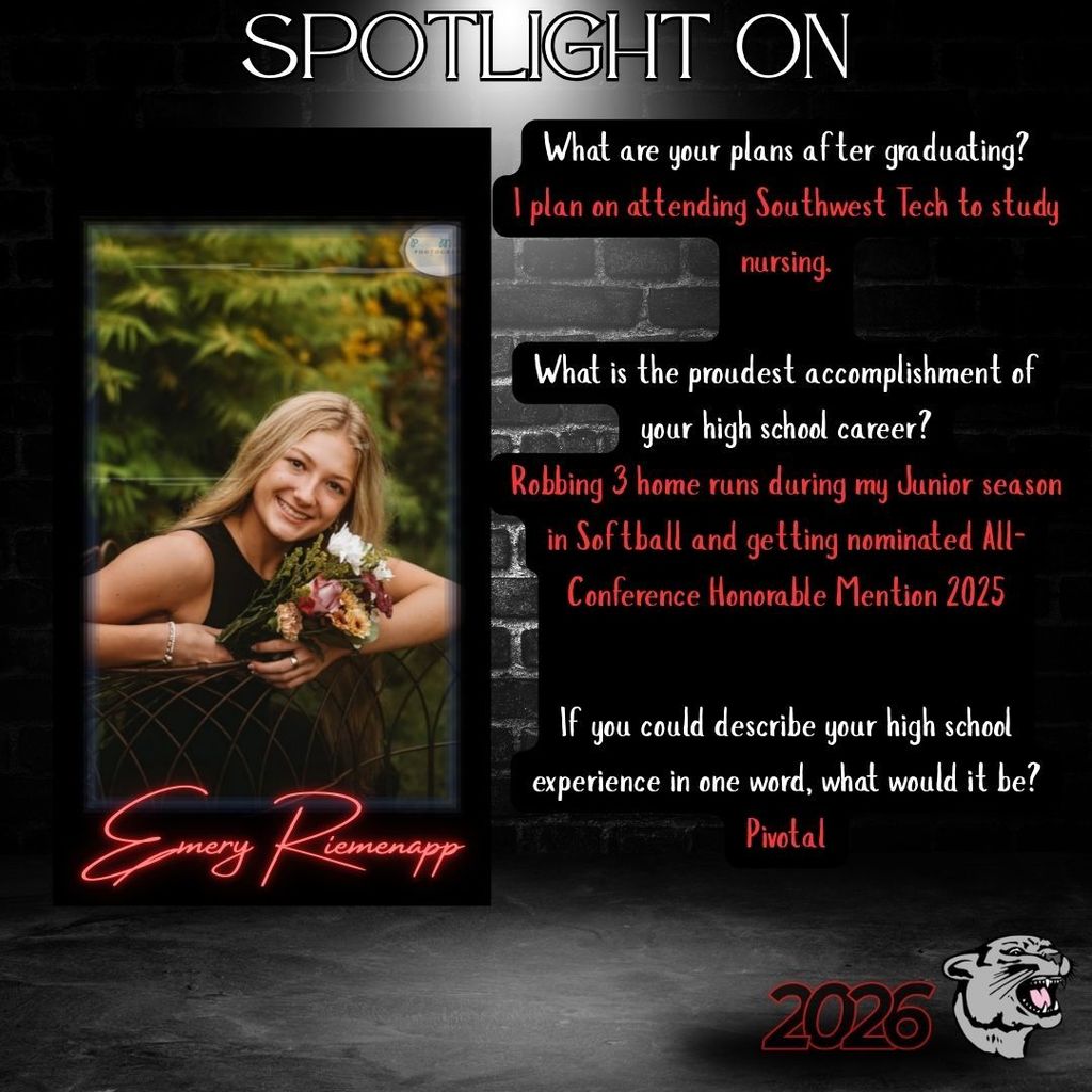Senior Spotlight - Emery Riemenapp