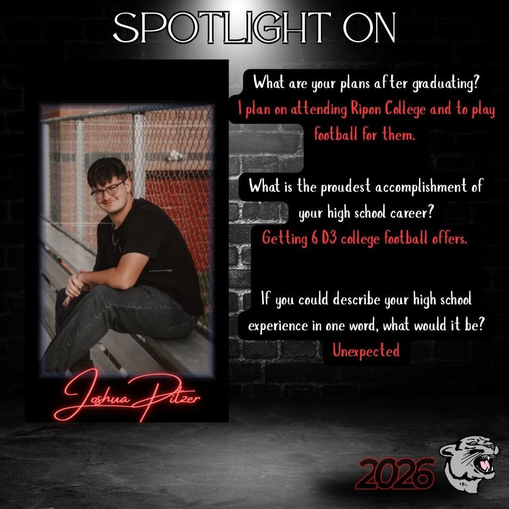 Senior Spotlight - Josh Pitzer