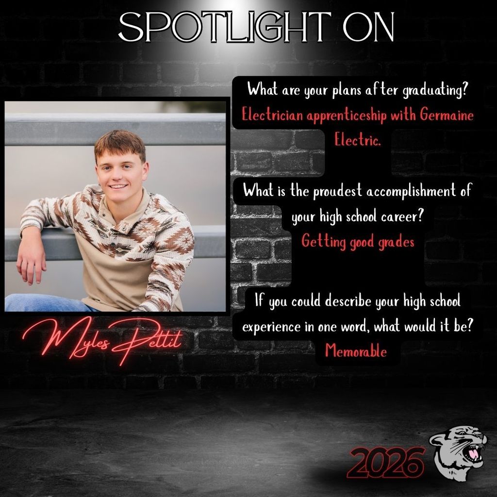 Senior Spotlight - Myles Pettit