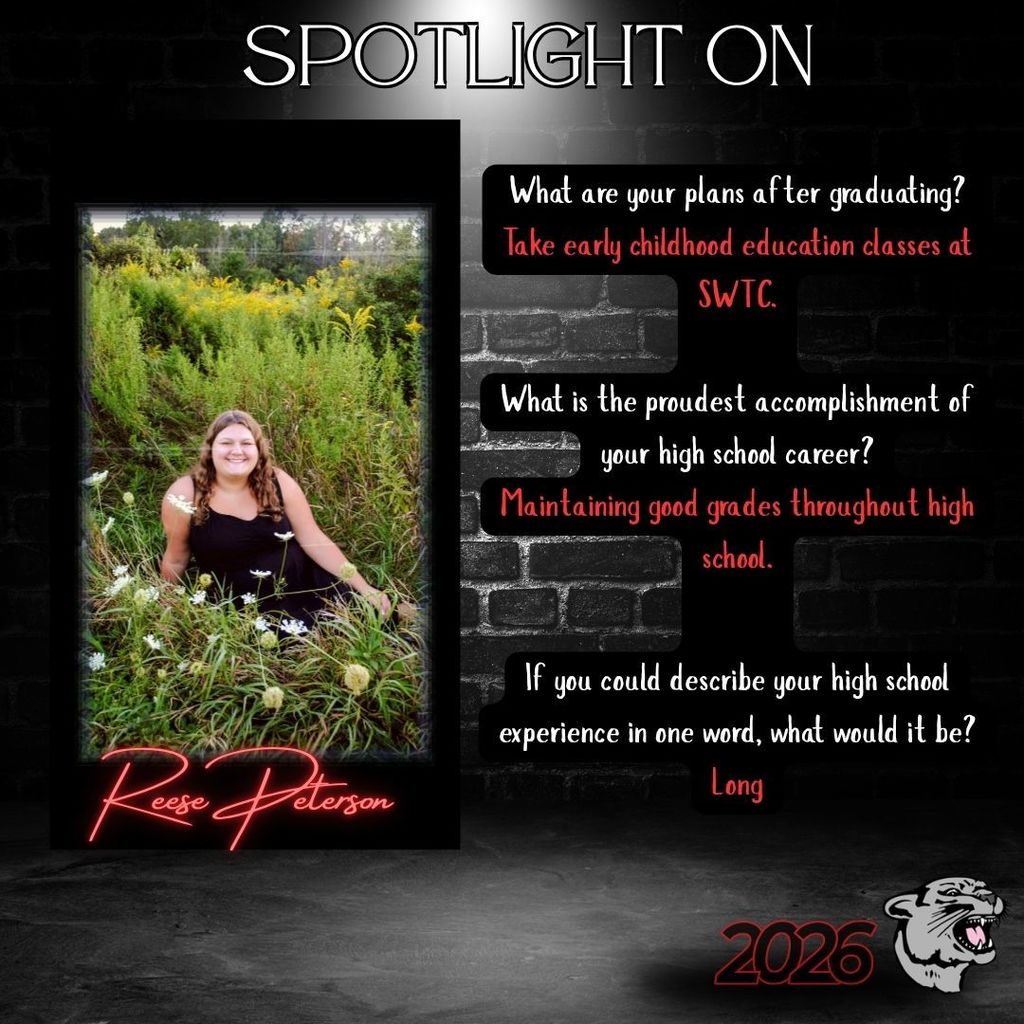 2026 Senior Spotlight - Reese Peterson