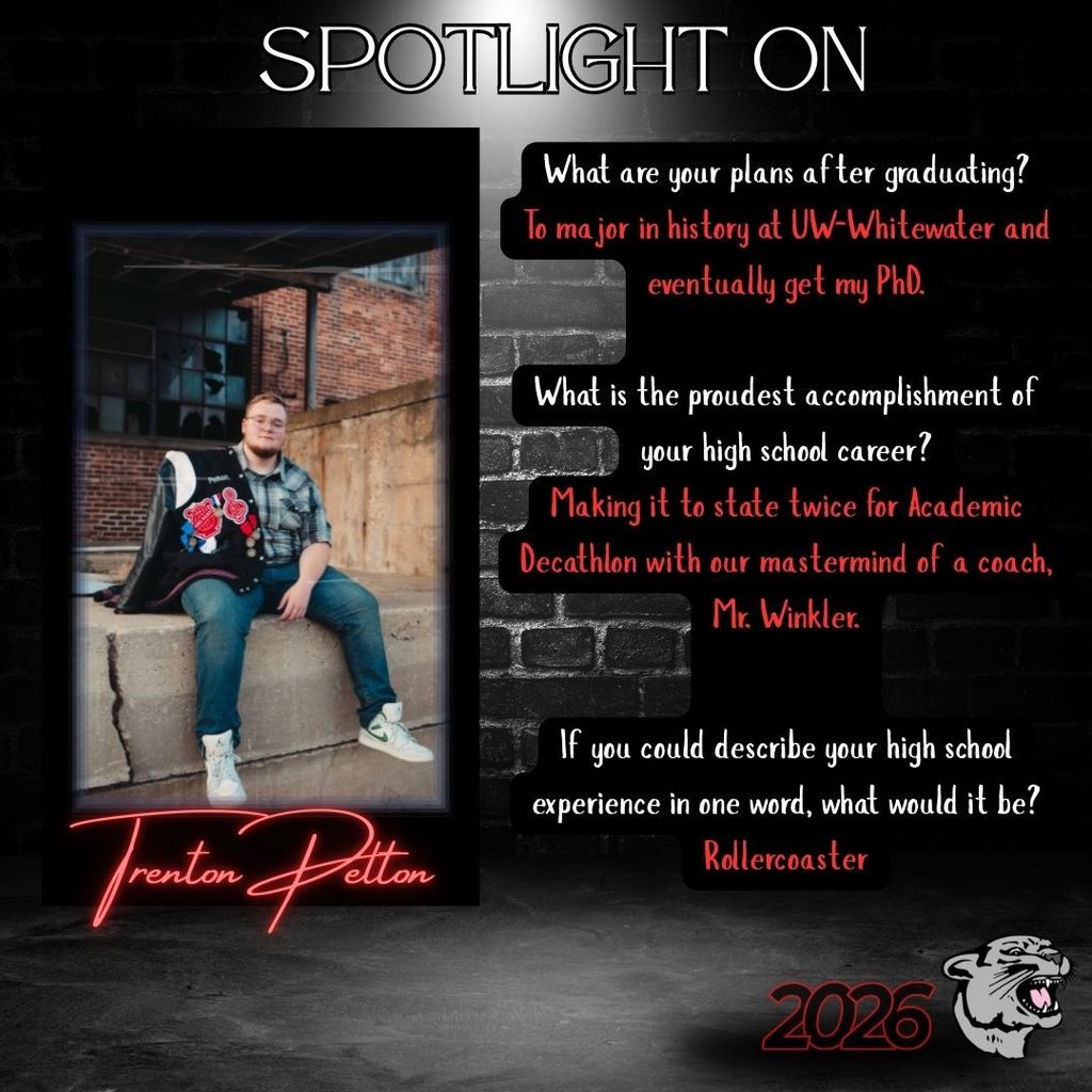 2026 Senior Spotlight - Trenton Pelton