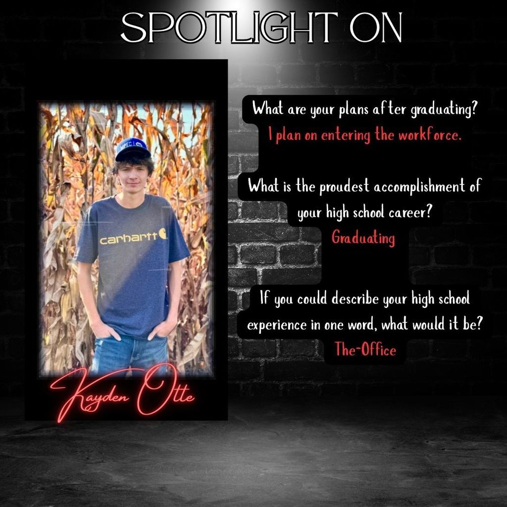 2026 Senior Spotlight - Kayden Otte