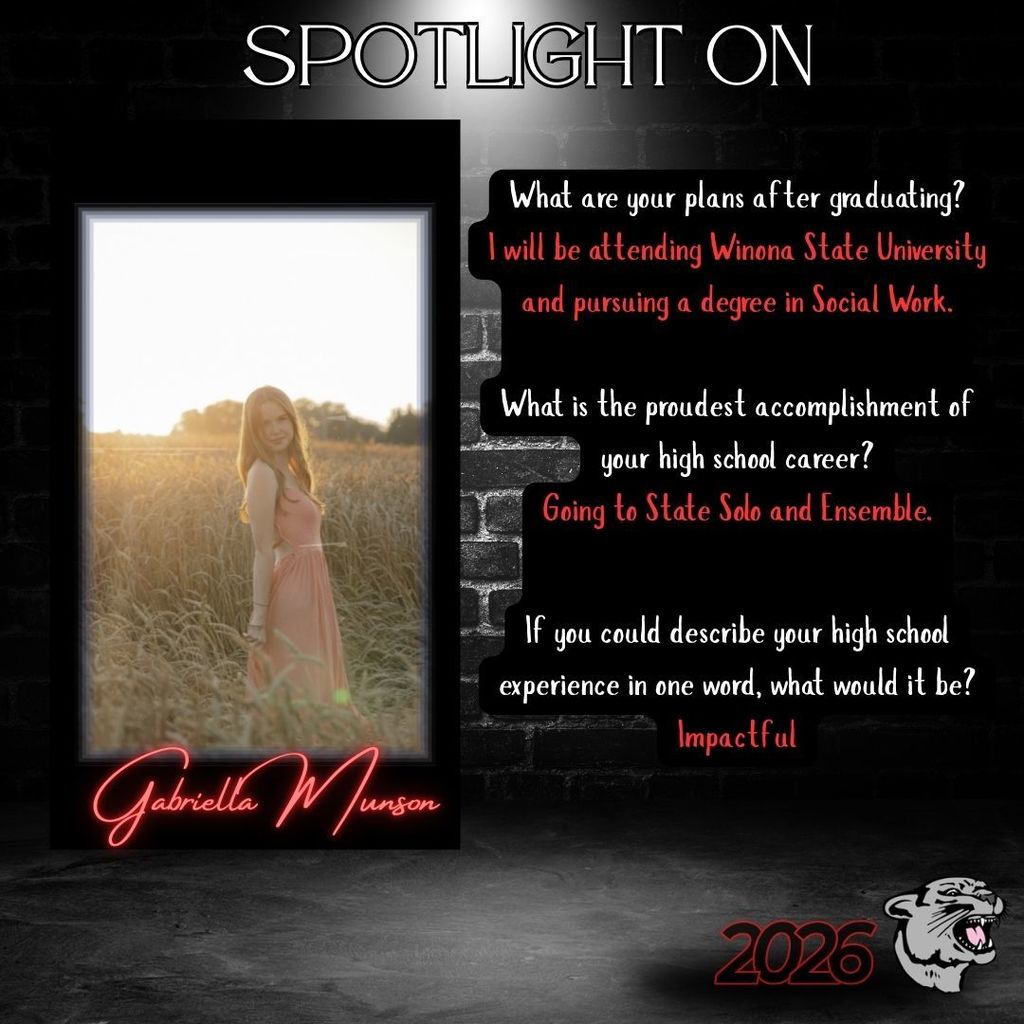 2026 Senior Spotlight - Gabby Munson