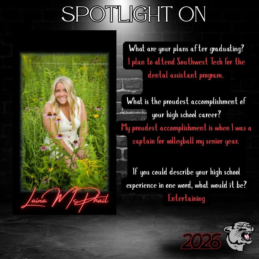 Senior Spotlight - Laina McPhail