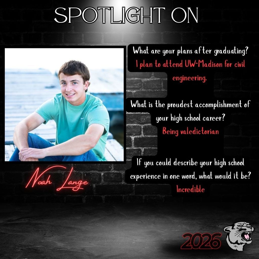 Senior Spotlight - Noah Lange