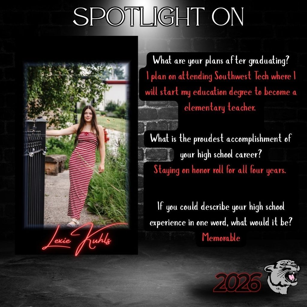 2026 Senior Spotlight - Lexie Kuhls