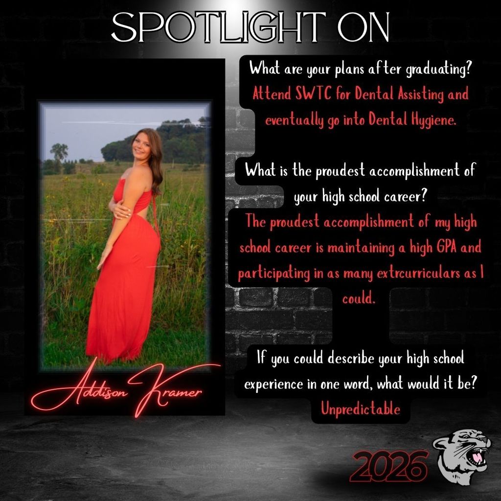 Senior Spotlight - Addison Kramer