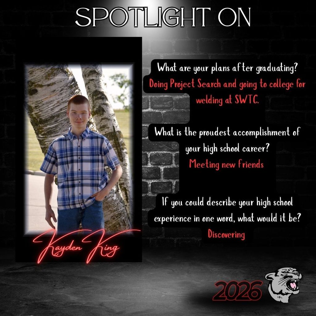 2026 Senior Spotlight - Kayden King
