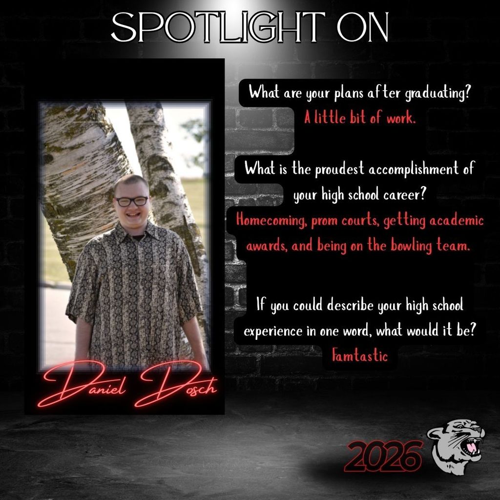 2026 Senior Spotlight - Daniel Dosch