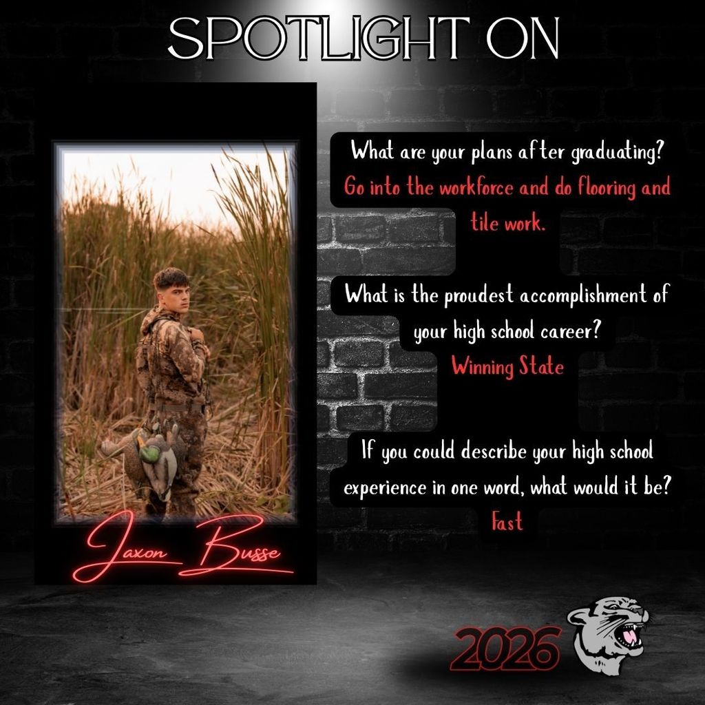 2026 Senior Spotlight - Jaxon Busse