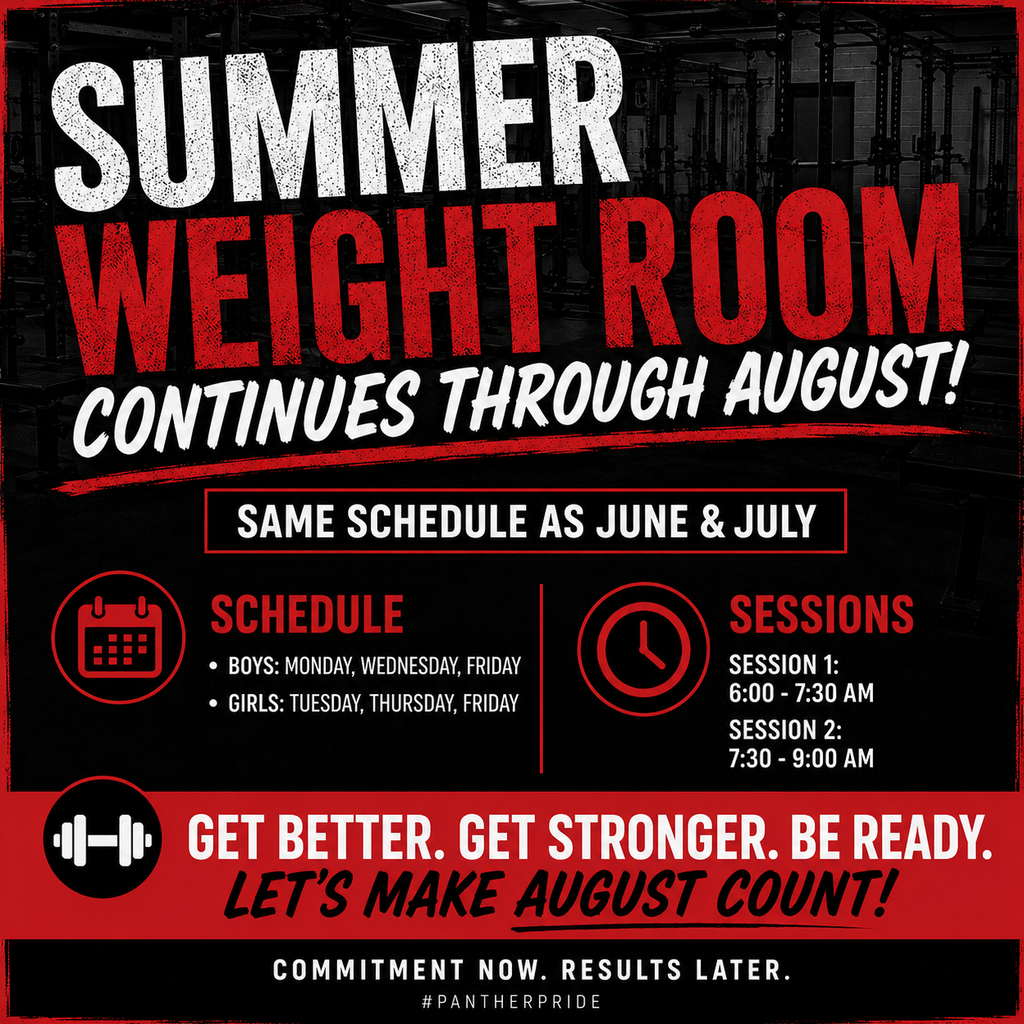 Summer Weight Room August