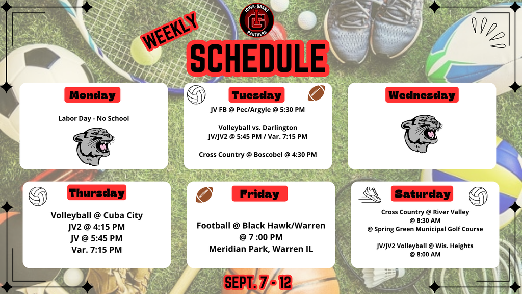 IGHS Sept. 7th - 12th 