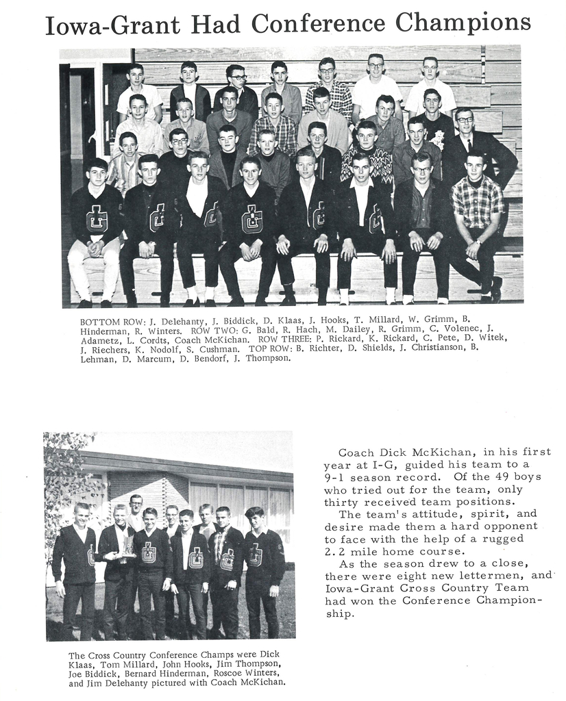 A clip from the 1965-1966 yearbook